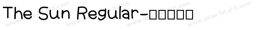 The Sun Regular字体转换